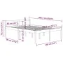 Bett für Senioren aus massivem Weißkiefernholz 140x200 cm von vidaXL, Betten und Lattenroste - Ref: Foro24-810615, Preis: 132...
