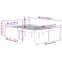 Bett für Senioren aus massivem Weißkiefernholz 140x200 cm von vidaXL, Betten und Lattenroste - Ref: Foro24-810615, Preis: 138...