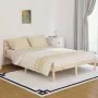 Solid pine wood bed frame 140x200 cm by vidaXL, Beds and slatted bases - Ref: Foro24-810430, Price: 87,62 €, Discount: %