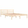 Estructura de cama madera maciza de pino 140x200 cm de vidaXL, Camas y somieres - Ref: Foro24-810430, Precio: 88,73 €, Descue...