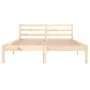 Solid pine wood bed frame 140x200 cm by vidaXL, Beds and slatted bases - Ref: Foro24-810430, Price: 87,62 €, Discount: %