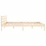 Solid pine wood bed frame 140x200 cm by vidaXL, Beds and slatted bases - Ref: Foro24-810430, Price: 87,62 €, Discount: %