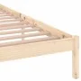 Solid pine wood bed frame 140x200 cm by vidaXL, Beds and slatted bases - Ref: Foro24-810430, Price: 87,62 €, Discount: %