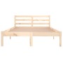 Solid pine wood bed frame 120x200 cm by vidaXL, Beds and slatted bases - Ref: Foro24-810425, Price: 83,37 €, Discount: %