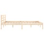 Solid pine wood bed frame 120x200 cm by vidaXL, Beds and slatted bases - Ref: Foro24-810425, Price: 83,37 €, Discount: %