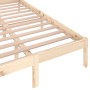 Estructura de cama madera maciza de pino 120x200 cm