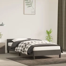 Dark gray velvet bed frame with headboard 80x200cm by vidaXL, Beds and slatted bases - Ref: Foro24-347538, Price: 91,62 €, Di...