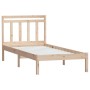 Solid pine wood bed frame 100x200 cm by vidaXL, Beds and slatted bases - Ref: Foro24-3100579, Price: 88,57 €, Discount: %