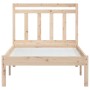 Solid pine wood bed frame 100x200 cm by vidaXL, Beds and slatted bases - Ref: Foro24-3100579, Price: 88,57 €, Discount: %