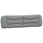 Cama con colchón tela gris claro 200x200 cm
