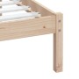 Solid pine wood bed frame 100x200 cm by vidaXL, Beds and slatted bases - Ref: Foro24-3100579, Price: 88,57 €, Discount: %