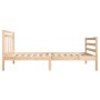 Small solid wood double bed frame 120x190 cm by vidaXL, Beds and slatted bases - Ref: Foro24-3100624, Price: 117,53 €, Discou...