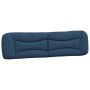 Cama con colchón tela azul 200x200 cm