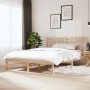 Small solid wood double bed frame 120x190 cm by vidaXL, Beds and slatted bases - Ref: Foro24-3100559, Price: 112,22 €, Discou...