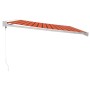 Retractable aluminum awning and orange and brown fabric 4x3 m by vidaXL, Awnings - Ref: Foro24-3154543, Price: 912,80 €, Disc...
