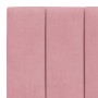 Cama con colchón terciopelo rosa 90x190 cm