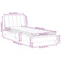 Cama con colchón terciopelo rosa 90x190 cm