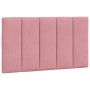 Cama con colchón terciopelo rosa 90x200 cm
