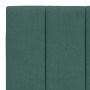 Cama con colchón terciopelo verde oscuro 100x200 cm