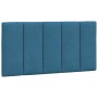 Cama con colchón terciopelo azul 100x200 cm