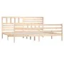 Solid wood bed frame 200x200 cm by vidaXL, Beds and slatted bases - Ref: Foro24-3101108, Price: 158,53 €, Discount: %