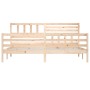Solid wood bed frame 200x200 cm by vidaXL, Beds and slatted bases - Ref: Foro24-3101108, Price: 160,29 €, Discount: %