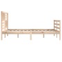 Solid wood bed frame 200x200 cm by vidaXL, Beds and slatted bases - Ref: Foro24-3101108, Price: 160,29 €, Discount: %