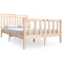 Estructura de cama de madera maciza 120x200 cm de vidaXL, Camas y somieres - Ref: Foro24-3100953, Precio: 116,99 €, Descuento: %