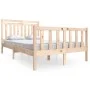 Solid wood bed frame 120x200 cm by vidaXL, Beds and slatted bases - Ref: Foro24-3100953, Price: 115,65 €, Discount: %