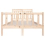 Estructura de cama de madera maciza 120x200 cm de vidaXL, Camas y somieres - Ref: Foro24-3100953, Precio: 116,99 €, Descuento: %