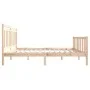 Solid wood bed frame 120x200 cm by vidaXL, Beds and slatted bases - Ref: Foro24-3100953, Price: 115,65 €, Discount: %
