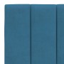 Cama con colchón azul terciopelo 120x200 cm