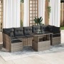 Conjunto de sofá de jardín Manual 8 pcs Gris 100 x 55 x 73 cm