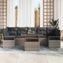 Conjunto de sofá de jardín Manual 8 pcs Gris 100 x 55 x 73 cm