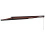 Retractable aluminum awning with orange and brown fabric, 4x3 m. by vidaXL, Awnings - Ref: Foro24-3154568, Price: 520,53 €, D...