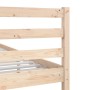 Estructura de cama doble pequeña de madera maciza 120x190 cm de vidaXL, Camas y somieres - Ref: Foro24-3101058, Precio: 131,0...
