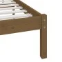 Honey brown solid pine wood bed frame 200x200 cm by vidaXL, Beds and slatted bases - Ref: Foro24-3101046, Price: 181,22 €, Di...