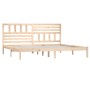 Solid pine wood bed frame 200x200 cm by vidaXL, Beds and slatted bases - Ref: Foro24-3101043, Price: 143,78 €, Discount: %