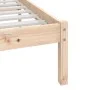 Solid pine wood bed frame 200x200 cm by vidaXL, Beds and slatted bases - Ref: Foro24-3101043, Price: 142,09 €, Discount: %