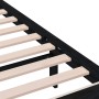 Black single solid wood bed frame 75x190 cm by vidaXL, Beds and slatted bases - Ref: Foro24-3100683, Price: 123,41 €, Discoun...