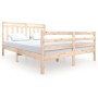 Solid wood bed frame 150x200 cm by vidaXL, Beds and slatted bases - Ref: Foro24-3100659, Price: 146,13 €, Discount: %