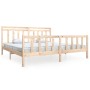 Solid wood bed frame 200x200 cm by vidaXL, Beds and slatted bases - Ref: Foro24-3100978, Price: 140,34 €, Discount: %
