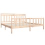 Solid wood bed frame 200x200 cm by vidaXL, Beds and slatted bases - Ref: Foro24-3100978, Price: 140,34 €, Discount: %