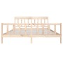 Solid wood bed frame 200x200 cm by vidaXL, Beds and slatted bases - Ref: Foro24-3100978, Price: 140,34 €, Discount: %
