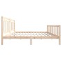 Solid wood bed frame 200x200 cm by vidaXL, Beds and slatted bases - Ref: Foro24-3100978, Price: 140,34 €, Discount: %