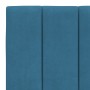 Cama con colchón terciopelo azul 180x200 cm