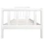 Weißer Einzelbettrahmen aus Massivholz, 90 x 190 cm von vidaXL, Betten und Lattenroste - Ref: Foro24-3100685, Preis: 105,39 €...