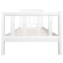Weißer Einzelbettrahmen aus Massivholz, 90 x 190 cm von vidaXL, Betten und Lattenroste - Ref: Foro24-3100685, Preis: 106,83 €...