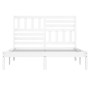 White solid pine wood bed frame 140x190 cm by vidaXL, Beds and slatted bases - Ref: Foro24-3101004, Price: 142,62 €, Discount: %