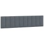 Cama con colchón terciopelo gris oscuro 200x200 cm